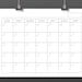 8.5x11 Inch Blank Calendar, 8.5 X 11 Printable Calendar, Calendar ...