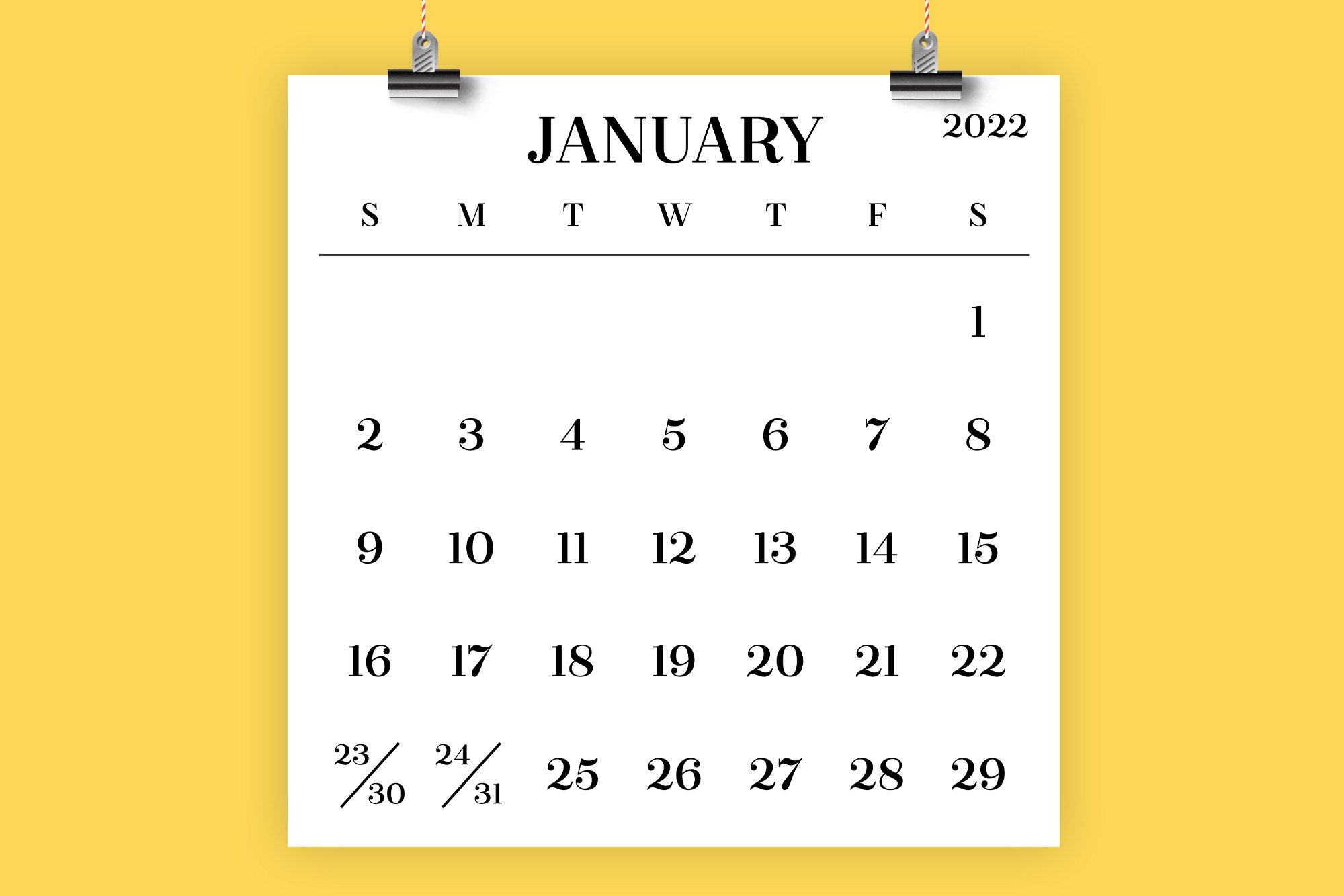 sale large number square 2022 calendar instant download etsy