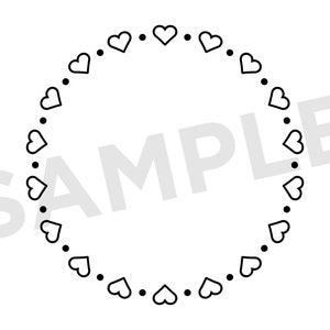 Heart Valentine Frame Clip Art Set, PNG, SVG, VECTOR, Valentine's Day Clipart, Heart Wreath, Wedding Wreath, Heart Border, Heart Frame image 9