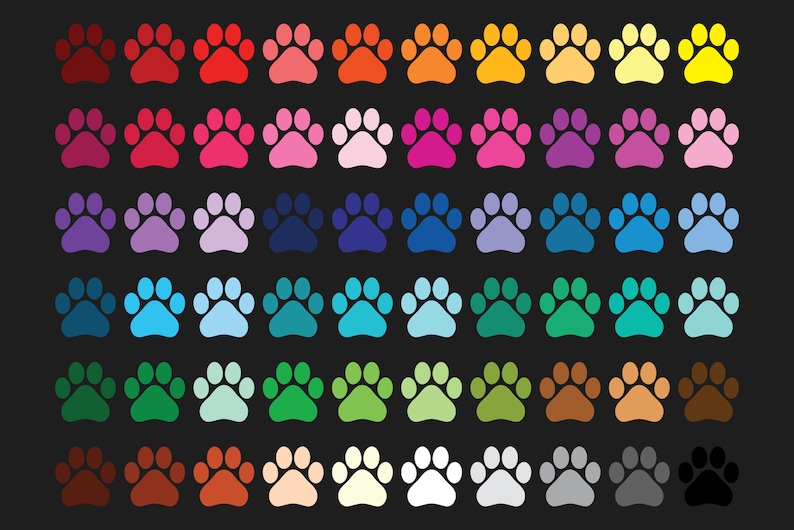 Free Free Paw Print Svg Outline 261 SVG PNG EPS DXF File