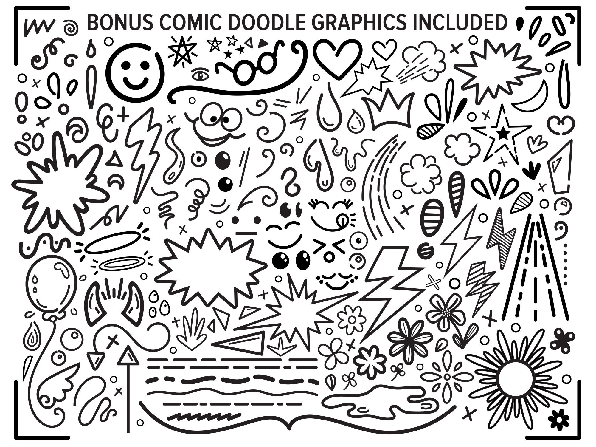 Hey Fox Rounded Font Trio Plus 150 Bonus Cartoon Doodle | Etsy