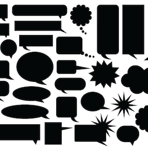 Comic Sprechblase Clip Art, PNG, SVG, VEKTOR, Comic-Buch Textblase, Comic Buch Clipart, Comic Text zwar, Sprechblase Grafik