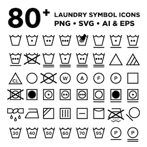 Set di icone di simboli per la cura del bucato, PNG, SVG, VETTORE, Simboli per la cura del bucato Svg, Simboli per la cura del bucato ClipArt, Simboli per la cura del bucato Clipart, Etichetta per la cura del bucato