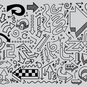 Comic Book Arrows Clipart Set PNG SVG VECTOR Arrow Symbol - Etsy India