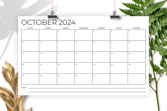 Buy 2024 8.5 X 14 Inch Calendar Template INSTANT DOWNLOAD Legal Size Modern  Thin Sans Serif Type Monthly Printable Blank Print Ready Online in India -  Etsy