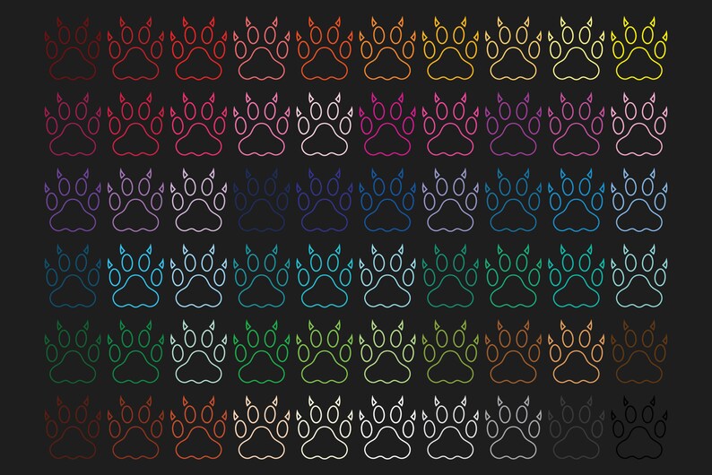 Free Free Cat Paw Outline Svg 433 SVG PNG EPS DXF File