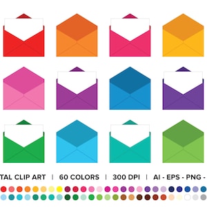 Conjunto de imágenes prediseñadas de sobre de carta abierta, PNG, SVG, VECTOR, imágenes prediseñadas de carta, imágenes prediseñadas de sobre, página blanca, correo, nota en blanco, oficina de correos