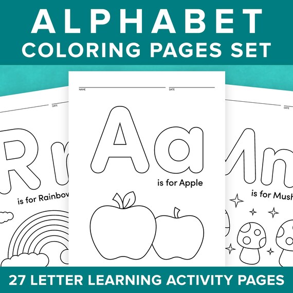 Hojas De Trabajo Para Colorear El Alfabeto Las Letras Del Alfabeto De