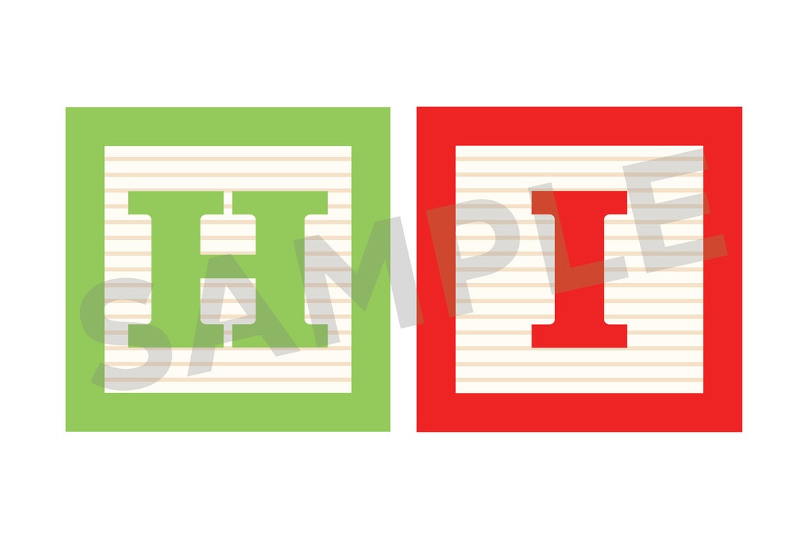 Alphabet Blocks Clip Art Set, PNG, SVG, VECTOR, Preschool Clipart ...