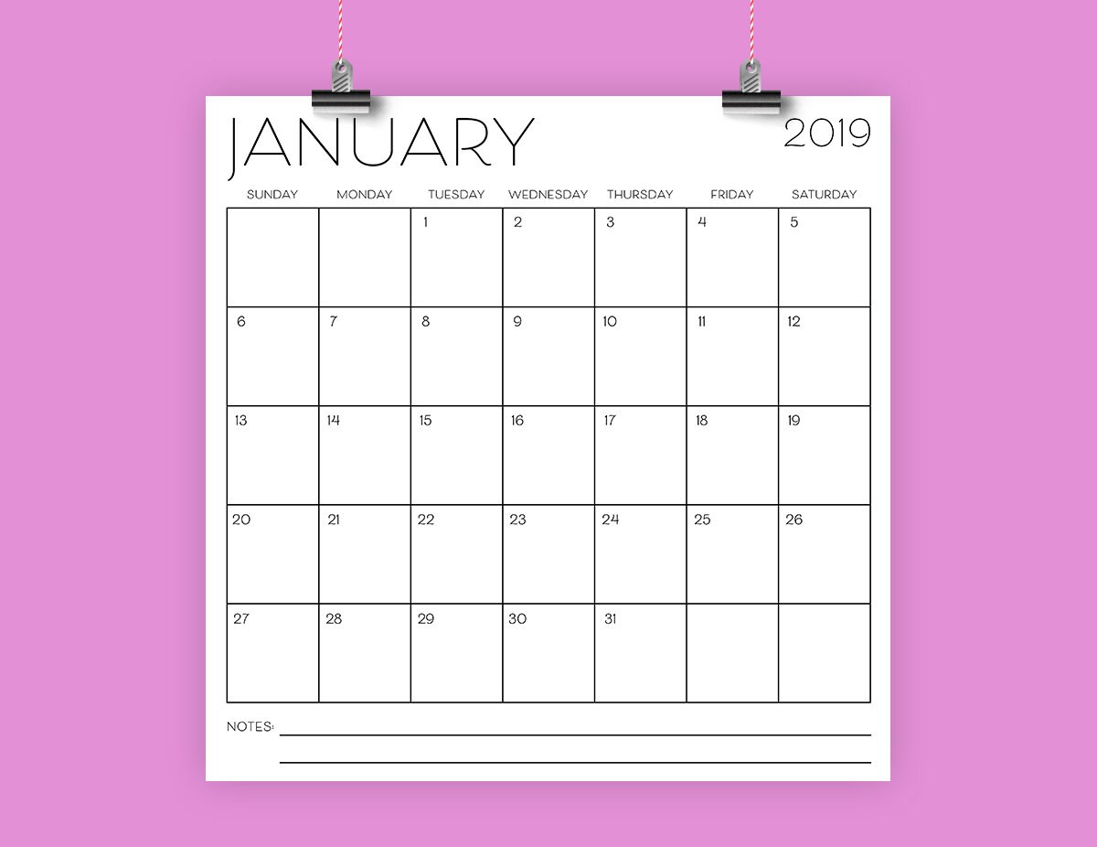 square 2019 calendar template instant download art deco etsy calendar square