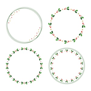 Conjunto de imágenes prediseñadas de marco de acebo y estrella navideña, PNG, SVG, VECTOR, imágenes prediseñadas de vacaciones, corona navideña, corona de estrellas, borde navideño, marco de acebo