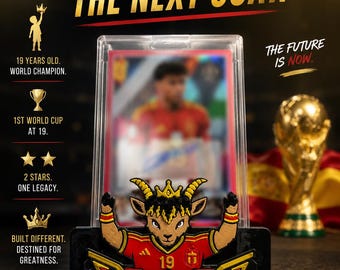 GOAT Soccer Trading Card Display Stand | 3D Printed Holder for Collectors