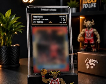 GOAT Basketball Trading Card Display Stand | 3D Printed Card Holder | Collector Display | Basketball Fan Gift | Sports Card Stand