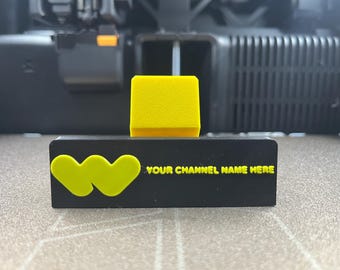Personalized 3D Printed Card Stand, Custom Whatnot Display Holder
