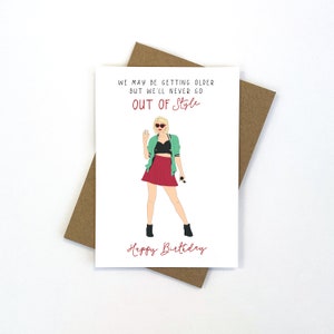 Taylor Swift Birthday Card | Australian Made | Blank Inside | Envelope Included