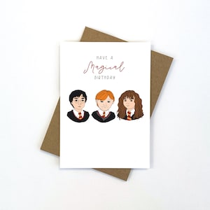 Wizarding Birthday Card | Australian Made | Blank Inside | Envelope Included