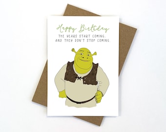 Ogre Birthday Card | Australian Made | Blank Inside | Envelope Included