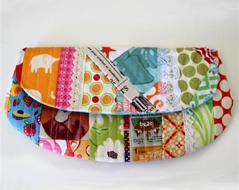 Scrappy Quilt as You Go Beutel Muster