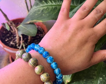 Earth Stone Bracelet Set