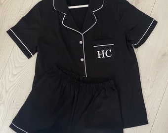 Personalised initial pyjamas cotton Clearance