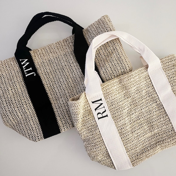 Straw Beach Bag Etsy UK