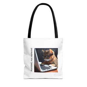 Assisted Not Replaced Kitten Tote Bag