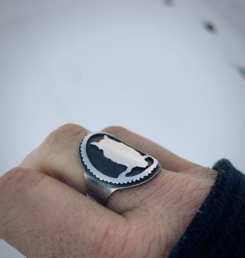 Owl Ring sterling silver Silver Owl Ring Gift for Her Bird Jewelry Bird ring Owl Jewelry