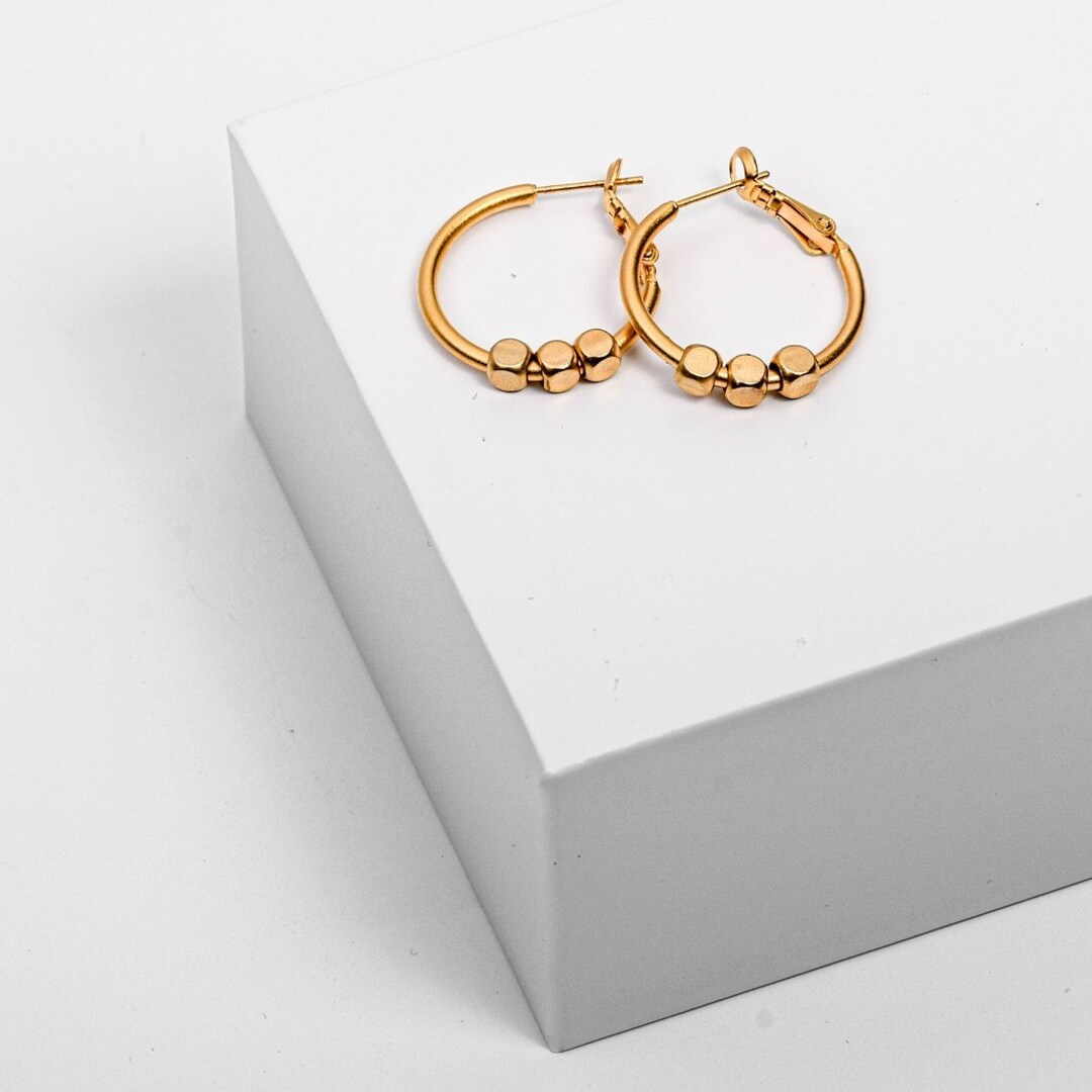 NINE WEST Pendientes De Aro Torcido De Plata Para Guatemala