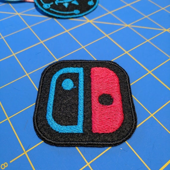 Nintendo Switch Logo Patch Joycon Neon Colors Etsy
