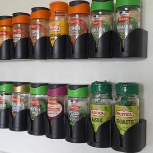 Estantería de 5 niveles STL para archivadores / Organizador de especias para pared y armario / Estante de almacenamiento de cocina / Impresión 3D funcional / Licencia comercial