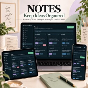 Interactive HTML Brain Dump Planner | Task & Project Organizer (Digital Download)