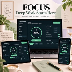 Interactive HTML Brain Dump Planner | Task & Project Organizer (Digital Download)