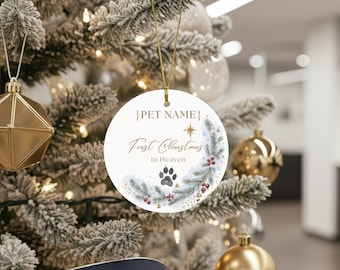 Pet Memorial Ornament | Personalized Name Ceramic Keepsake