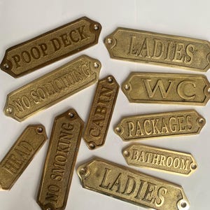 Plaque nominative personnalisée en laiton | Plaque de porte gravée sur mesure | Plaque nominative en laiton massif | Plaque pour la maison, le bureau ou une chambre | Cadeau fait main