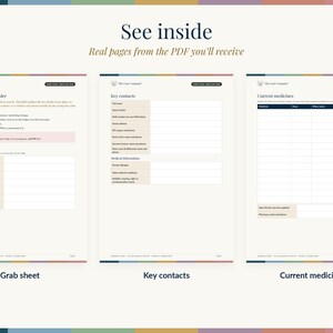 Carpeta de emergencia / Planificador de información médica (Descarga en PDF) imagen 2