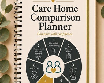 Care Home Comparison Planner | Dementia Care Checklist (PDF Download)