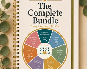 Dementia Caregiver Planners Bundle | Later Life, Hospital, Emergency Folders (Digital Download) | 8 Printable Planners