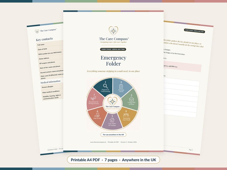 Carpeta de emergencia / Planificador de información médica (Descarga en PDF) imagen 1
