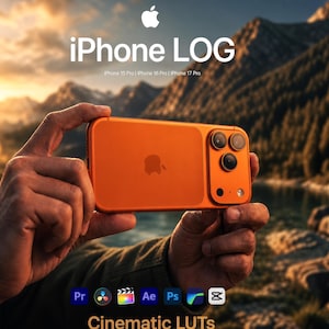 Paquete de 250 LUTs cinematográficos para iPhone y nodos DaVinci Resolve PowerGrades / Corrección de color de emulación de película móvil para CapCut, Premiere, FCPX, VN