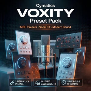 Voxity Vocal Presets Pack | 500+ Trap Hiphop EDM FX Chain Presets | Musikproduktion Mixning Mastering Ableton FL Studio Logic Nedladdning