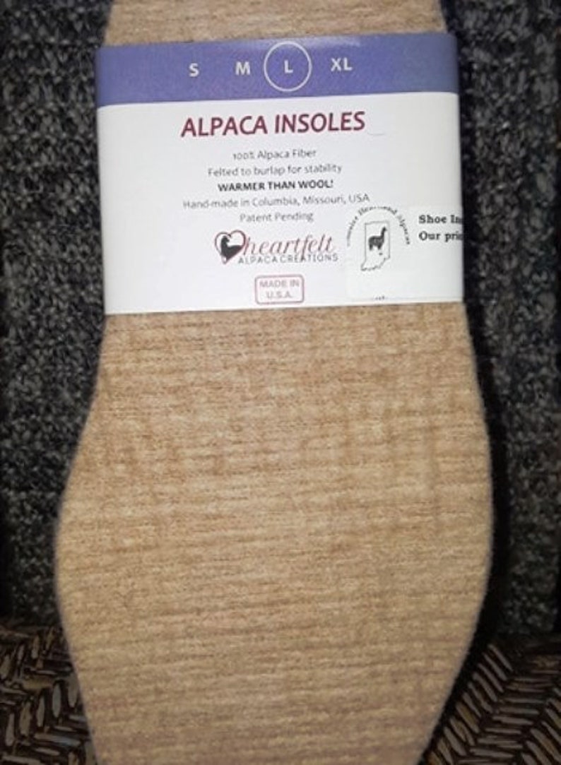 Alpaca Wool Foot Warmers Felted Inserts Burlap Wool Insoles