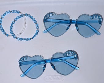 Backstreet Boys Millennium Tour Bracelet, BSB Concert Accessory, Blue Beaded Jewelry