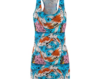 koi fish overdyed t shirt dress Shirt Dress Koi Fish Overdyed T Shirt Koi Fish T-Shirt
