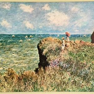 The Cliff Walk at Pourville print por Claude Monet