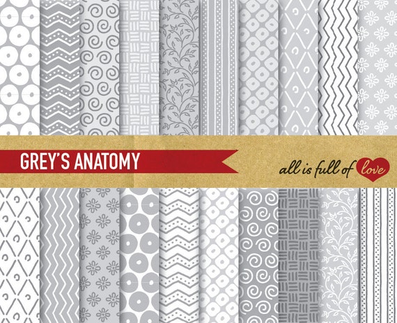 Hand Draw Patterns Grey Printable Background Pape Pack Abstract Digital Scrapbooking Pattern