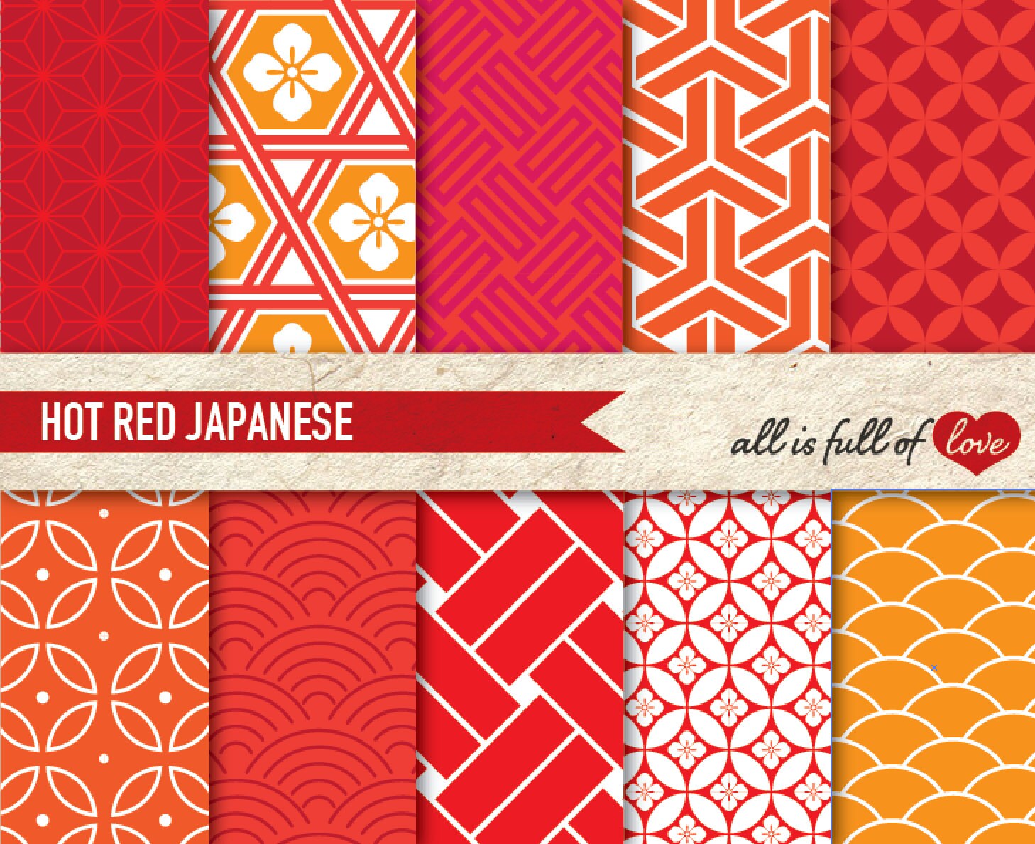 Japanese Paper digital papers commercial use scrapbook Etsy