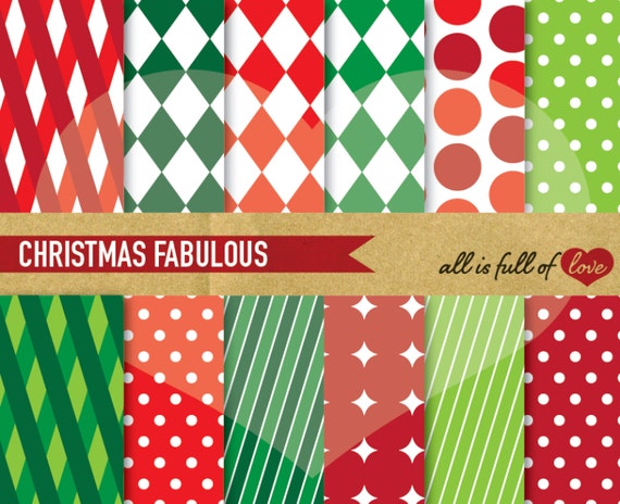 Holiday 8.5x11 Cardstock Scrapbooking Paper Pack 50 Sheets Red, Green, White