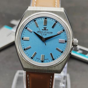 Vintage Jaeger Le-Coultre Club herrarmbandsur - schweizisk klocka - Tiffany-urtavla