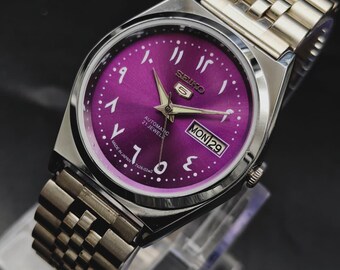 Vintage Ladies Seiko 5 Automatic Watch 2906-0610 Day Date 24mm - Etsy