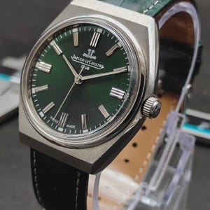Vintage Jaeger-LeCoultre Club Herrenarmbanduhr – Swiss Made – Grüne Uhr